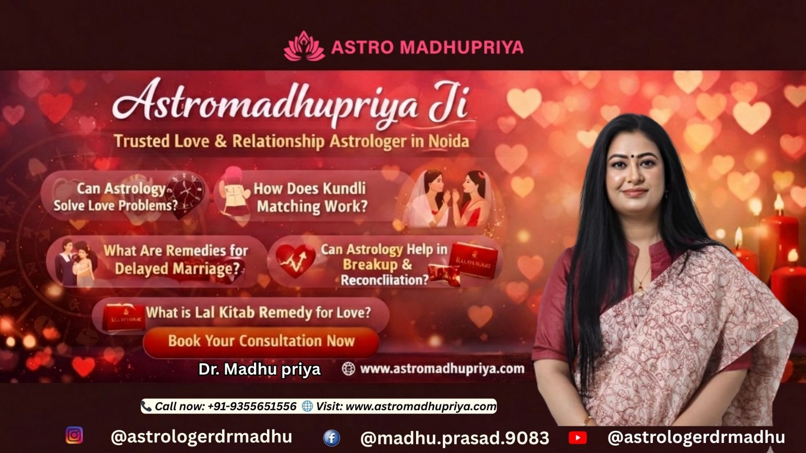 Best Astrologer in Noida - Dr. Madhu Priya Ji