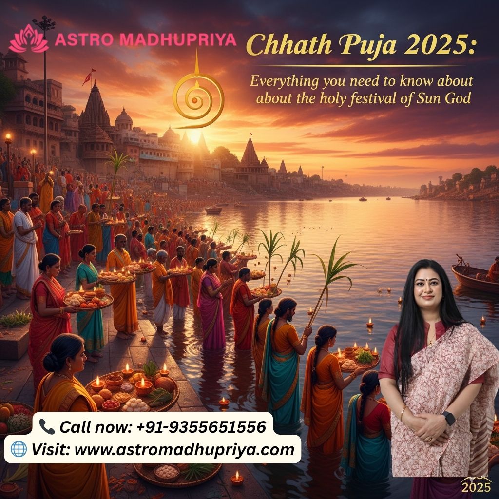 Chhath Puja 2025 is one of the most spiritually inspired festivals in India, celebrated to honor Surya Dev (the Sun God) and Chhathi Maiya, the goddess of energy and well-being. Coming right after Diwali, this holy festival is a symbol of purity, discipline, and gratitude. In 2025, Chhath Puja will be celebrated from October 26 to October 29, marking four divine days of fasting, devotion, and blessings.