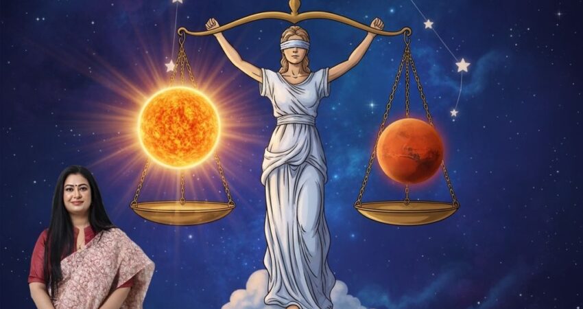 Astromadhupriya astrology Sun-Mars in Libra 2025 influence on health and relationships