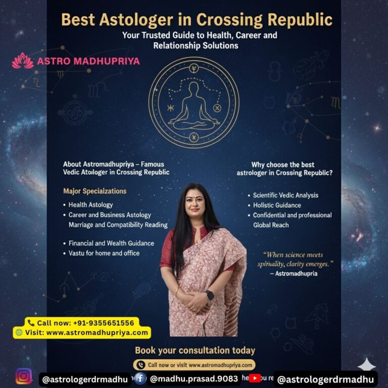 Astromadhupriya, famous Vedic astrologer in Crossing Republic, offering solutions for health, career, and relationship issues.