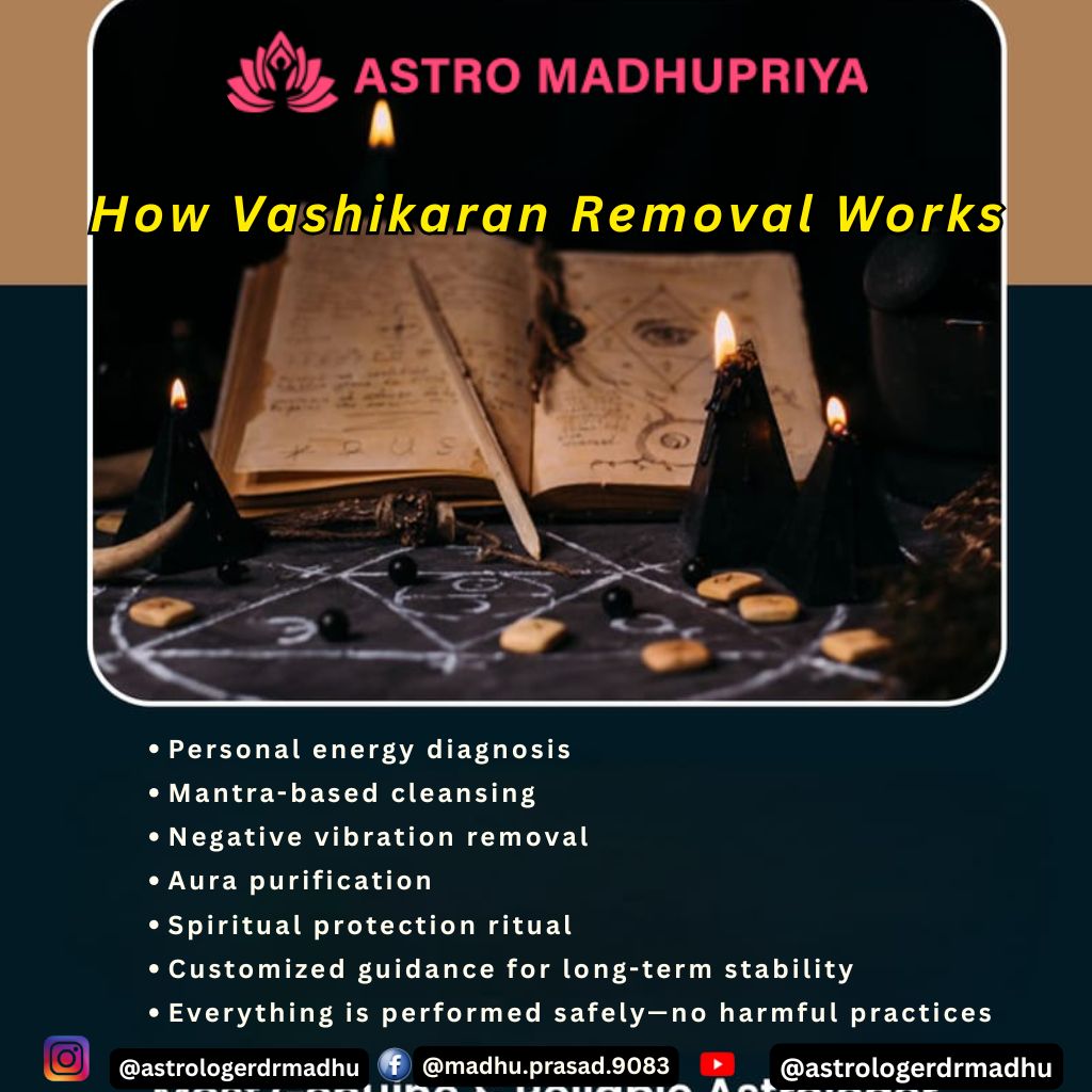 How Vashikaran Removal Works Astro Madhu Priya Black Magic Removal Expert Mantra Based Cleansing Negative Vibration Aura Purification Spiritual Protection Ritual.