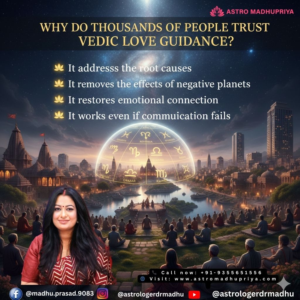 The "Spiritual Success" Perspective "Why is Vedic Astrology the UK's top choice for love problems? Because it works where words fail. From removing the 'Evil Eye' to balancing heavy planetary influences, Vedic Vashikaran restores the emotional bridge between partners. It’s a time-tested system that brings clarity to the heart and stability to the home.