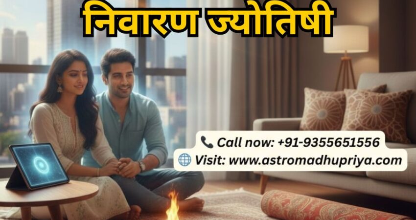 Dr. Madhu Priya performing Vedic ritual for black magic removal in Mumbai.